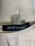 Cable & Gauge Tan Top, 1X