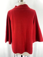 I.N. Studio Metallic Red Sweater, M