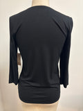New Chico's Black Ultimate Tee, S