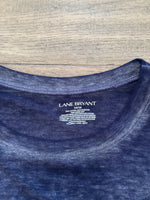 Lane Bryant Blue "Follow Your Dreams" Top, 14/16