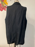 Ann Taylor Black Linen Vest, 18