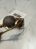 Bourbon and Boweties Gold Seashell Bracelet