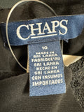 Chaps Black 33" Inseam Jumpsuit, 10