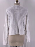 Hippie Rose White Sweater, L