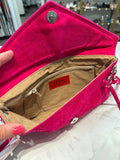 Loni Pink Clutch/Wristlet/Shoulder Bag, 10.5"x6"