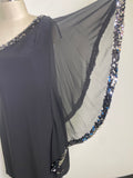 New DJ Jaz Black One Shoulder Dress, 10