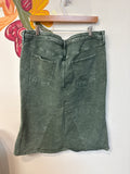 Universal Thread Green Denim High Rise Skirt, 18