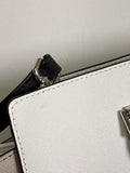 Michael Kors White Crossbody Satchel, 16"x10"