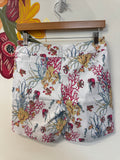 Lulu-B White Fish Print Shorts, 8