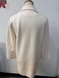 J. Crew White/Ivory Sweater, S