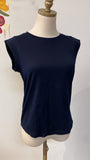 Talbots Blue 100% Pima Cotton Top, Petite