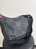 Baggallini Black Print Crossbody Bag, 13"x10"