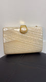 New Beige Crossbody Clutch, 6.5"x4.5"