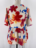 New Skies Are Blue Floral Top, 1X