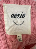 Aerie Pink Cropped Sweater, S