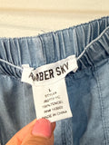 Amber Sky Chambray 28" Inseam Pants, L