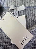 New Joie Silver Metallic Cashmere/Wool Blend Sweater, L