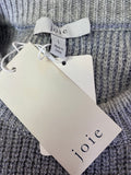 New Joie Silver Metallic Cashmere/Wool Blend Sweater, L