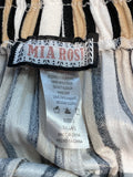 Mia Rose Stripe 30" Inseam Pants, L