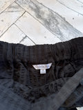 Ophelia Roe Black Belted Shorts, M