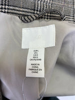 H&M Black Houndstooth Blazer Jacket, L