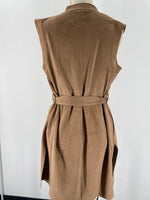 Chelsea & Theodore Brown Belted Vest, S