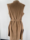 Chelsea & Theodore Brown Belted Vest, S
