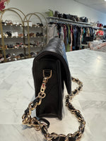 Aspinal of London Black Lottie Pillow Leather Shoulder Bag, 8.75"x5" (retail $1045)