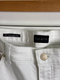 Talbots White Slim Ankle 26" Inseam Jeans, 10 Petite