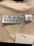 New Joan Rivers Cream Top, M