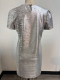 Wafy Silver Dress, M