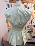 New Anthropologie Green Top, S (retail $98)