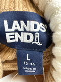 New Lands End Brown Sweater, L