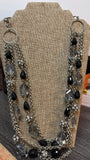 White House Black Market Silver/Black Necklace