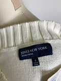 Jones New York White Sweater, S