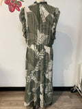 Black Tape Green Dress, 2X
