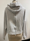 Adidas Gray Hoodie Sweatshirt, XS