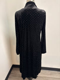 New Skies Are Blue Black Open Front Jacket, M