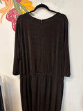 New Chico's Cocoa Bean Travelers 31" Inseam Jumpsuit, 20/22