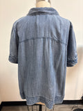 Jane + Delancey Blue Top, 1X