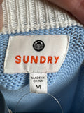 Sundry Blue "Match Point" Sweater, M