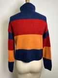 Cliche Navy/Burgundy Sweater, M