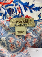 One World Blue/Red Dress, L