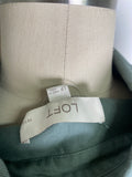 Loft Green Shirt Jacket, L Petite
