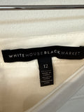White House Black Market White Skirt, 12