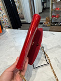 Louis Vuitton Red Pomme DAmour Monogram Vernis Bel Air Pochette, 7.5 x 5.5 x 1.4