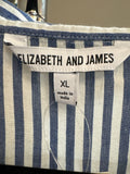 New Elizabeth & James Blue Stripe Top, XL