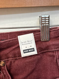 New Judy Blue Burgundy Retro Wide 32" Inseam Jeans, 15/32