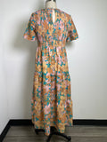 Sunday Up Floral Smocked Dress, L