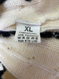 Ivory/White Cropped Sweater, XL